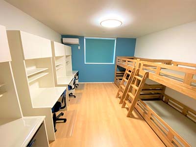 兵庫県淡路市のＡＩＥ国際高等学校様の学生寮にゲストハウス３二段ベッドを納品させて頂きました画像3